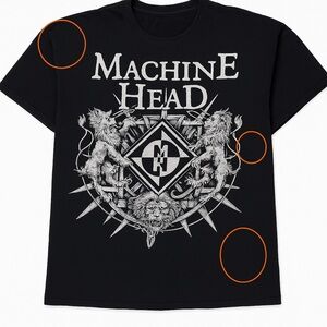 Machine Head Black Graphic Tee 2013